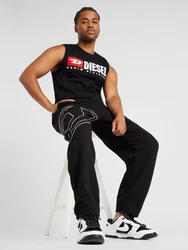 DIESEL Top T-Isco-Div rot/schwarz/weiß