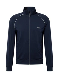 Sweatjacke 'Mix&Match' dunkelblau / wei