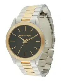 Uhr 'SLIM RUNWAY' gold / smaragd / silber