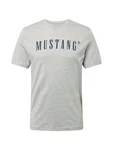 MUSTANG T-Shirt 'Austin' navy/graumeliert