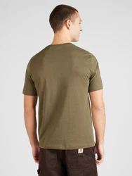 MUSTANG T-Shirt 'Austin' hellbraun/schwarz