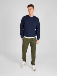 QS Sweatshirt mit Logo-Stickerei marineblau