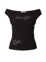 Tričko černá / stříbrná