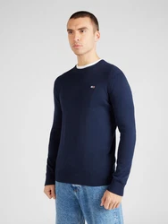 Tommy Jeans Pullover 'ESSENTIAL' marineblau / rot / weiß