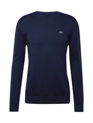 Tommy Jeans Pullover 'ESSENTIAL' marineblau / rot / weiß