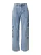 EDITED Kargo hlače 'Fili'  moder denim