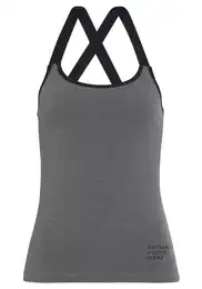 Sportski top 'Active' siva melange / crna