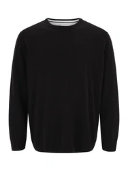 s.Oliver Rundhalspullover Basic mit gesticktem Logo auf der Brust Schwarz/Schwarz/Schwarz/Schwarz/Schwarz/Schwarz/Schwarz/Schwarz/Schwarz/Schwarz/Schwarz/Schwarz/Schwarz/Schwarz