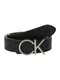 Calvin Klein Pas  siva / črna / srebrna