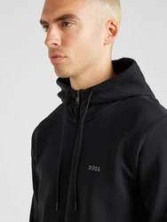 BOSS Sweatjacke SAGGY grau / schwarz