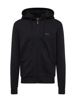 BOSS Sweatjacke SAGGY grau / schwarz
