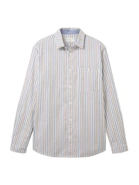 Hemd beige / blau / mint / wei