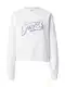 GUESS Sweater majica kraljevsko plava / srebrno siva / prozirna / bijela GUESS Sweater majica kraljevsko plava / srebrno siva / prozirna / bijela