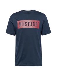 T-Shirt 'Austin' marine / rubinrot