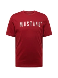 T-Shirt 'Austin' karminrot / wei