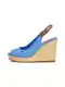 TOMMY HILFIGER Sandale 'Elena'  plava / smeđa / crvena / bijela