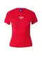 Tommy Jeans Curve Majica 'Essential'  mornarska / rdeča / bela