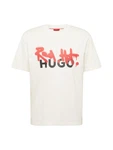 HUGO T-Shirt 'Dinricko' rot/schwarz/weiß