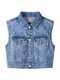 Bershka Brezrokavnik  moder denim