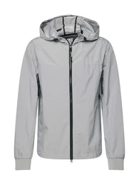 Jacke 'Flynn' hellgrau / schwarz