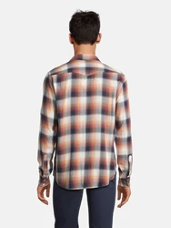 AROPOSTALE Hemd Langarmhemd marine/mandarine/magenta/naturwei