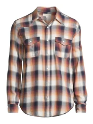 AROPOSTALE Hemd Langarmhemd marine/mandarine/magenta/naturwei
