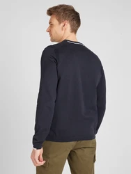 BOSS Pullover 'Ever-X' dunkelblau/offwhite