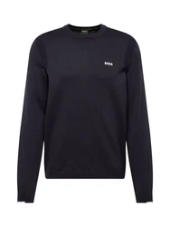 BOSS Pullover 'Ever-X' dunkelblau/offwhite
