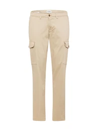 Hose 'OLLIE BOWIE' dunkelbeige / schwarz / offwhite