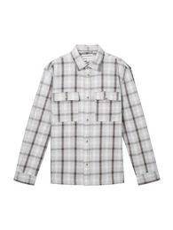 Hemd hellblau / dunkelgrau / offwhite