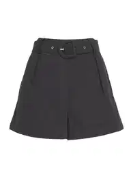 Kalhoty se sklady v pase černá