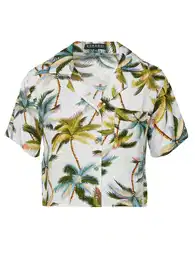 Bluza tirkiz / smeđa / maslinasta / bijela