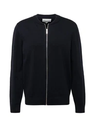 Strickjacke 'AGAAMO' (GOTS) schwarz