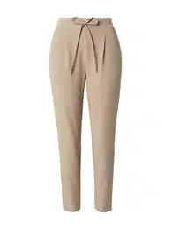 Hlače s naborima 'AVA' boja devine dlake (camel)