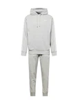 Nike Sportswear Jogginganzug CLUB FLEECE grau/graumeliert/weiß