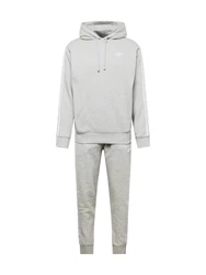Nike Sportswear Jogginganzug CLUB FLEECE grau/graumeliert/weiß