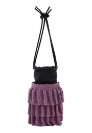 Vrećasta torba sivkasto ljubičasta (mauve) / crna