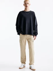 Pull&Bear Hose dunkelbeige
