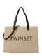 Twinset Kabelka  písková / tmavě hnědá