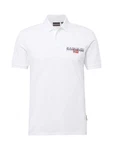 Napapijri T-Shirt 'AYLMER' dunkelblau/hellrot/wei