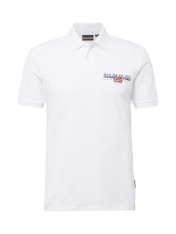 Napapijri T-Shirt 'AYLMER' dunkelblau/hellrot/wei