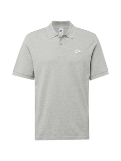Nike Sportswear Poloshirt 'CLUB' graumeliert