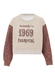 Sweater majica bež / smeđa