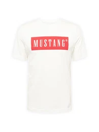 T-Shirt 'Austin' creme / rot
