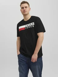 Jack & Jones T-Shirt JJECORP LOGO rot/schwarz/wei