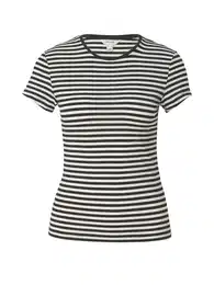 Tričko 'INES FIONA' černá / offwhite