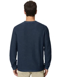 Marc O'Polo Strickpullover Crewneck dunkelblau