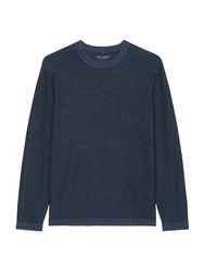 Marc O'Polo Strickpullover Crewneck dunkelblau