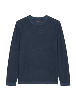 Marc O'Polo Strickpullover Crewneck dunkelblau Marc O'Polo Strickpullover Crewneck dunkelblau