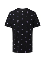 T-Shirt blau / flieder / schwarz / offwhite